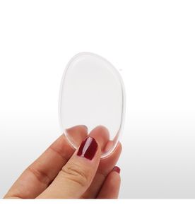 ingrosso Spugne Di Trucco in Silicone-Top Quality Clear Powder Sfuppe Transparent Silicone Face Foundation Tool Sponge Blender BB Cream Truck Tools