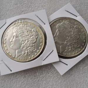 Morgan 1900 Two Face Coin interesting magic Coins Gifts gold home accents Silver Coins