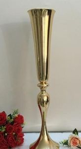 Hotsale Flower Stand Gold Iron Metal Pilar Ślubny / Lead Droga do dekoracji ślubnej