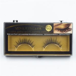 3D Mink Short Eyelashes Lashes 1 pair Natural Curling Thick Eyelashes Fake Beauty Strips Makeup Tools Korean Cosmetics