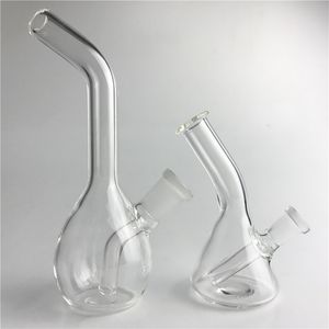 10 mm 14 mm weibliche Mini-Ölbohrinseln Wasserpfeifen Bong mit 4,3 Zoll 6,3 Zoll klaren dicken Recycler kleinen Handwasserbongs