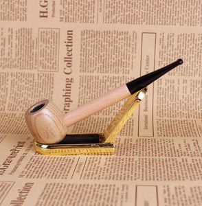 Vigorously sailor solid wood round bottom filter mini small pipe man hammer straight smoking utensils