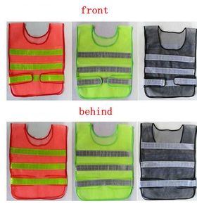 wholesale Safety Clothing Reflective Vest Hollow grid vest high visibility Warning safety working Construction Traffic vest KKA1464 Good quality
