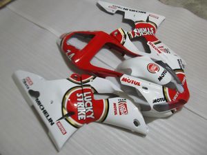 ABS Plastmakare för Yamaha YZF R1 2000 2001 Röda vita Fairings Set YZFR1 00 01 WR55