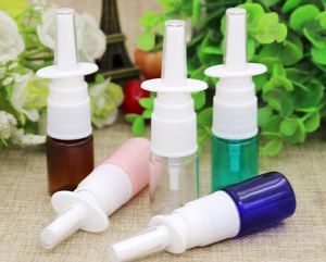 PET Transparent Empty Plastic Nasal Pump Spray Bottles Mist Nose Bottle 5ml for Perfume