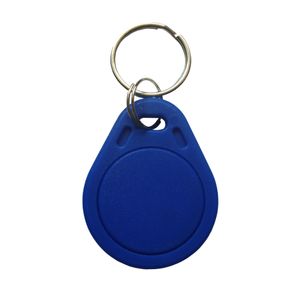 Fabrikspris gör hög kvalitet TK4100 125kHz Kort 100PCS / Lot ISO11785 ABS RFID Custom Plast Keyfob Key Ring Fob