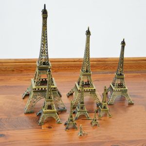 Paris Eiffel Tower Garden Decorations Model Figurine Zinc Alloy Statue Travel Souvenirs Home Decor Creative Gifts Metal Art Crafts