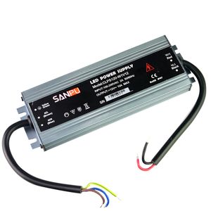 SANPU Ultra Thin Power Supply Waterproof IP67 V V W W W AC DC Lighting Transformer LED Driver Aluminum for LEDs Strips Lights