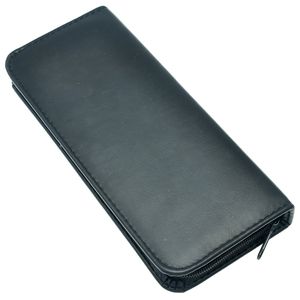 21.5 cm Big Detail Bag Hold 4 Forbici Black PU in pelle Case Pacchetto Professionale Case Forbici Case per salone / PET, LZN0035