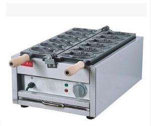 Balık tipi waffle makinesi, elektrikli japanses açık ağız taiyaki yapma yapımcısı fritöz