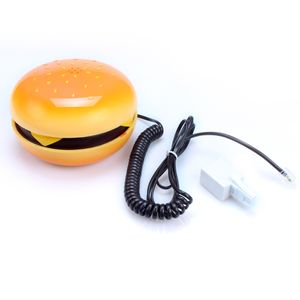 Lovelty Cute Phone Telephone Home Desktop Corded Hamburger Vivid Hamburger Shape Telephone Phone New Brand Sold By EWIN24