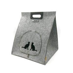 Felt Pet Bags Warm Cat Handväskor Cat Cage House Four Seasons Out Portable Dog and Cat