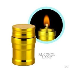 Aluminum alcohol lamp hookah accessories Smoking Lab Supplies Gold Edition stainless steel mini Metal gift 2022