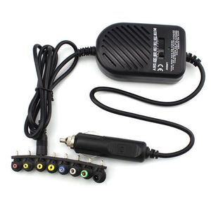 Universal DC 80W Bil Auto Charger Strömförsörjningsadapter Set för bärbar dator Anteckningsbok med 8 avtagbara pluggar Gratis frakt Partihandel 10st / Lot