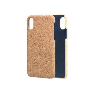 Fashion Cork Fodral Kompatibel för Apple iPhone 11 12 13 8 7 6 Plusfall Skyddande Trä Mobiltelefon Tillbaka Cover - Ljusbrun