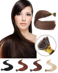 Grado 8A Estensioni dei capelli pre incollate 1g 16quot 18quot 20quot 22quot Capelli Remy Cheratina Capelli umani lisci Biondo platino 4280329