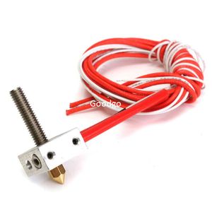 Freeshipping 2 pçs / lote MK8 montado extrusora hot end kit para prusa i3 impressora 3d 1.75mm 0.4mm bocal de impressora 3d diy acessórios