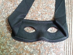 Cool Bandit Zorro Masked Man Eye Mask for Theme Party Costume Masquerade Halloween Nero Taglia unica