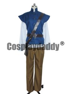 Książę Flynn Ryder Rapunzel Tangled Costume Men Cosplay Halloween Kostium