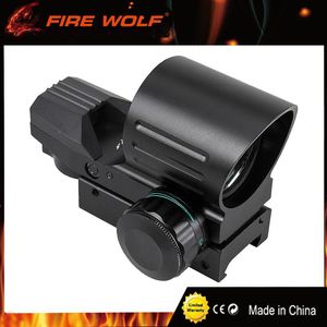 Wholesale optical sights scopes resale online - FIRE WOLF Red Green Dot Rifle Sights Scopes mm Mount Rail Hunting Airsoft Air Guns Scope Tactical Optical Riflescope
