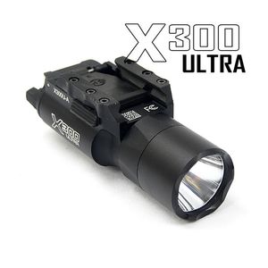 Taktik ışık SF X300 Ultra LED Tabanca Işığı X300U, Tüfek Dürbünü Siyah için Picatinny veya Üniversal Raylı Tabancalara Uyar
