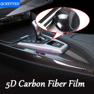 Car Styling Newest CMX150CM Auto Car D High Glossy Carbon Fiber Waterproof Decal Vinyl Film Sticker Interior Carbon Fiber Film