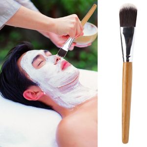 Großhandel 10 teile/los DIY Gesichtsmaske Pinsel Make-Up Pinsel Kosmetik Powder Foundation Pinsel Bambus Griff
