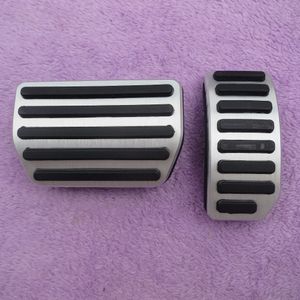 2 Sztuk / partia Aluminium Accelerator Pedal hamulca gazowego Volvo S60 S80L XC60 S60L V60 XC70 V70 AT, Non Slip Pedal Plate Pads