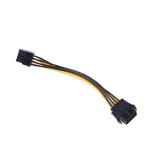 Freeshipping 10pcs/lot EPS-12V Male to 8 pin Female PCI IDE Express Power Extension Cable Adapter For CPU
