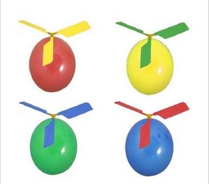 Ballong helikopter barn flygande helikopter leksak diy fantastiska novelty flygande pil helikoptrar självkakor ballong helikopter barn leksaker