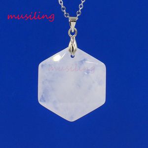 Cutting Six-pointed Star Pendants Pendulum Silver Plated Crystal Opal etc Charms Reiki Healing Amulet Fashion Women Mens Jewelry
