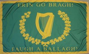 8th AL Irish Brigade Regiment Historical Flag 3ft x 5ft Polyester Banner Flying 150* 90cm Custom flag outdoor