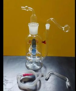 A-06 Höjd Bongglass Klein Recycler Oil Rigs Vattenrör Duschhuvud Perc Bong Glasrör Hookahs