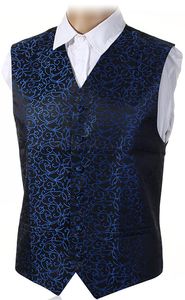 Wholesale- New Mens Top Swirl Wedding Waistcoat Chest Available S-5XL UK Size 36"-50"