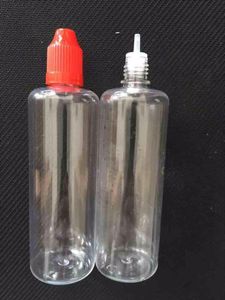 PET-Verpackungsflaschen im Großhandel, 100 ml, durchsichtige Tropfflasche aus Kunststoff mit kindersicherem Verschluss