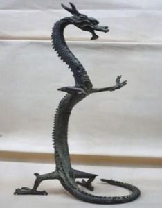 exquisite bronze Chinese dragon statue Figures 17"Height