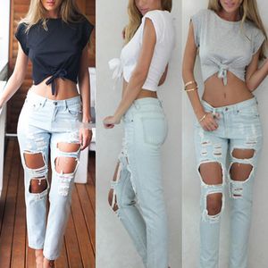 Toptan-Yaz Moda Kadınlar Casual Pamuk Gömlek Mahsul Siyah Beyaz O Boyun T-Shirt Kısa Kollu Sıcak Tee S-XL Tops