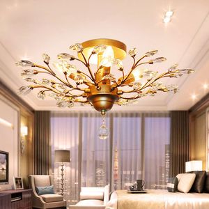 Tree Branch Pendant Lamps K9 Crystal Chandeliers Pendanty Lighting Pendants Lamp LED Takljus ljuskrona Lampor Fixtur