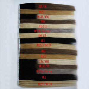 Skin Weft Human Hair Straight Brazilian Tape In Extension 40 pieces Blonde brazilian hair Natural Straight Ombre Virgin Remy Hair 100g