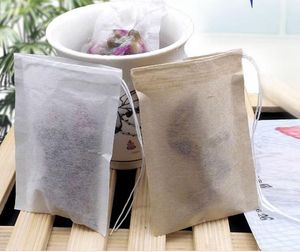 60 X 80mm Wood Pulp Filter Paper Disposable Tea Strainer Filters Bag Single Drawstring Heal Seal Tea Bags No bleach Go Green ZA1419