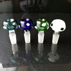 Color point mushroom bubble glass bongs accessories   , Glass Smoking Pipes colorful mini multi-colors Hand Pipes Best Spoon glass Pipe