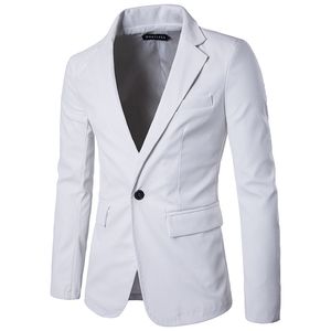 Casacos casuais masculinos pu jaqueta de couro moda fino blazer outerwear homens vermelho branco branco cáqui de cáqui da cor roupa para cantor dançarino show