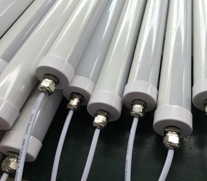 Ücretsiz Teslimat Maliyetli IP68 Su Geçirmez 1200mm 18 W T8 LED Tüp ile Şeffaf veya Sütlü Beyaz Kapak ve Islak Çevre İçin İçinde Tutkal