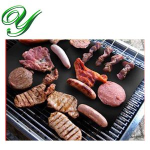 Grillmatte Backmatte Pad BBQ Grill-Tools Cooker tragbares Picknick Outdoor-Grill PTFE-beschichtetes Glasfasergewebe 40cm einfach sauber Antihaft