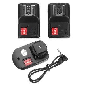 Freeshipping PT-16GY 16 Channels Radio Wireless Remote Speed Lite Flash Trigger Transmitter + 2 Receivers For Olympus For Canon For Nikon