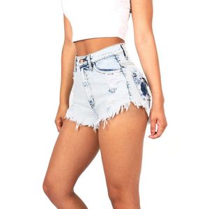 Großhandel - Denim-Shorts 2017 Damen Punk Sexy kurze Jeans Vintage Quaste zerrissene lose Shorts mit hoher Taille