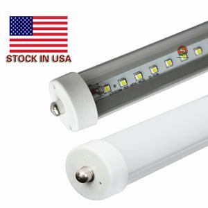 36W 8ft luce tubo led T8 6000K colore bianco freddo AC100-305V FA8 lampade a tubo fluorescente a LED a pin singolo confezione da 25 45W