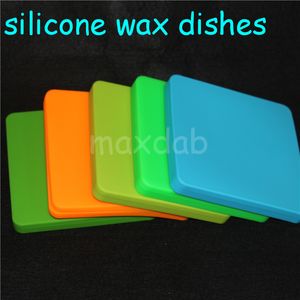 flat silicone bho containers wax oil concentrate pizza box shaped container Shatter storage jar