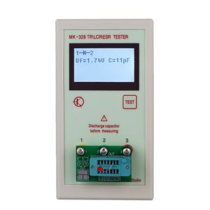 Transistor-tester Esr großhandel-Freeshipping LCD esr meter Transistor Tester für MOS PNP NPN L C R transistoren meter mini Diode Induktivität Kapazitätstransistor sortieren