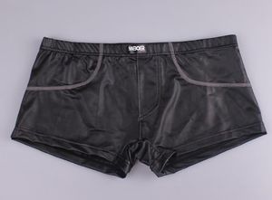 Großhandel JQK Herren Lederunterhose Sexy Boxershorts Herrenunterwäsche 416